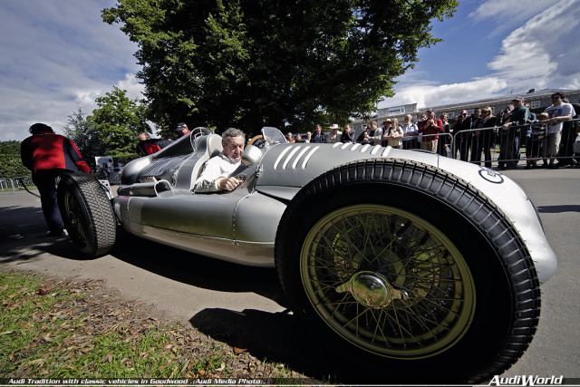 Audi Tradition with classic vehicles in Goodwood