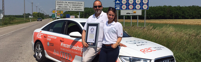 RAC and Audi set new world record by driving to 14 countries on a single tank of fuel