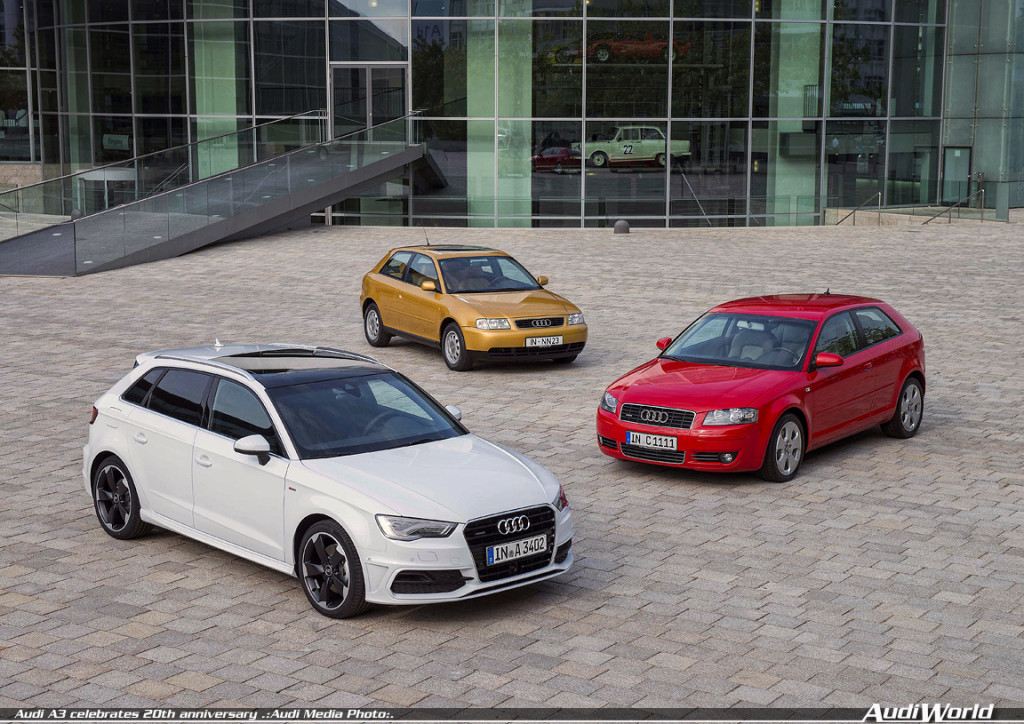 Audi A3 celebrates 20th anniversary