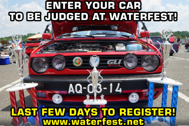 Waterfest 22 – Monday July 11 is the final day to register for judged car show!
