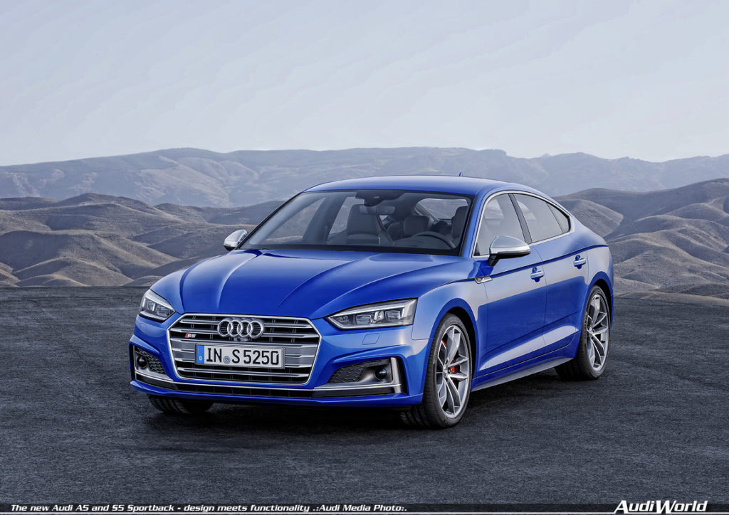 2018 S5 Sportback leads segment in performance while offering refined design and functionality
