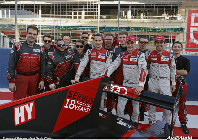 Audi says goodbye with one-two victory