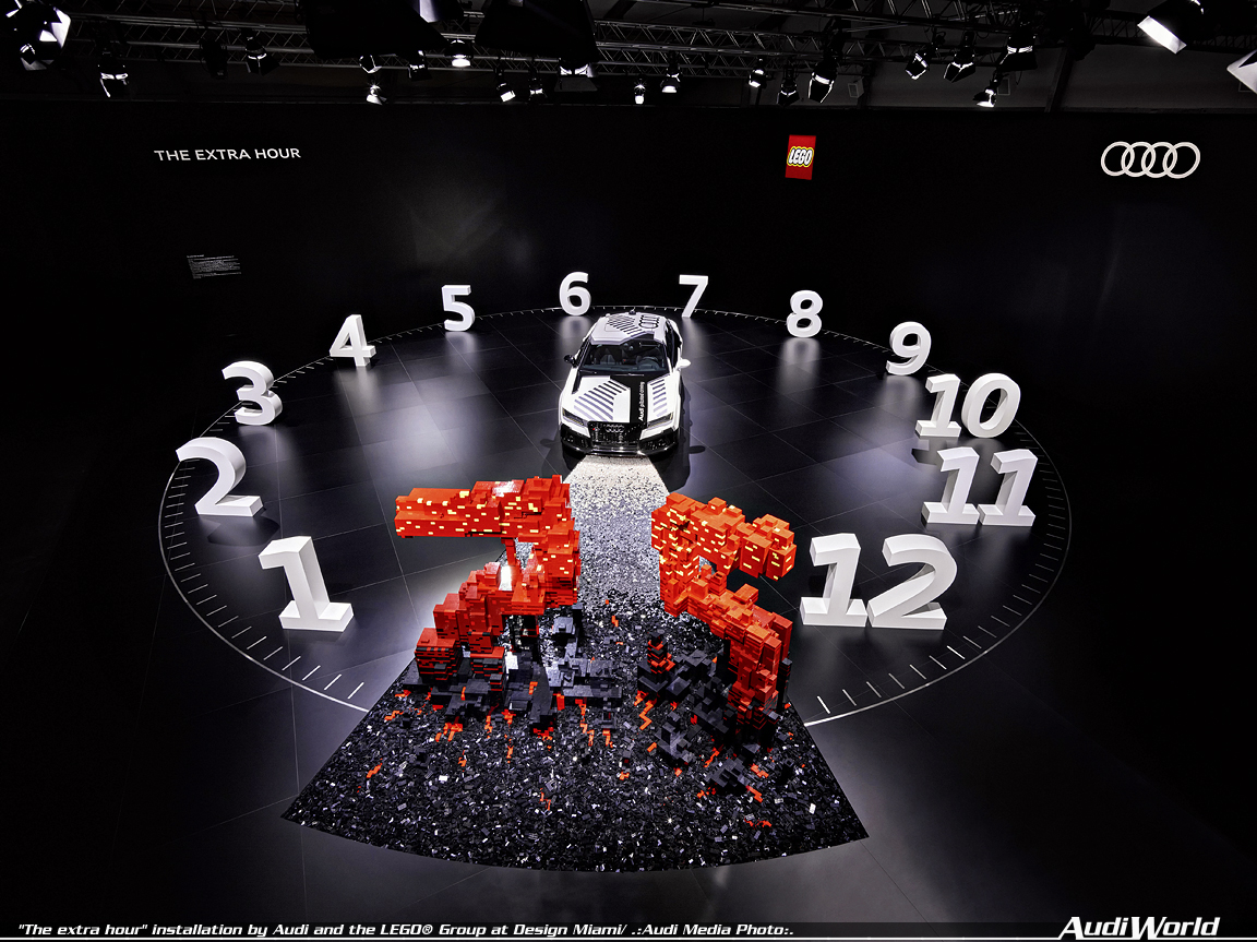 “The extra hour” installation by Audi and the LEGO® Group at Design Miami/