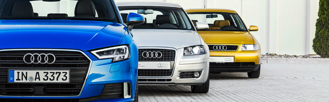 Audi A3 a model of success: two decades, three generations