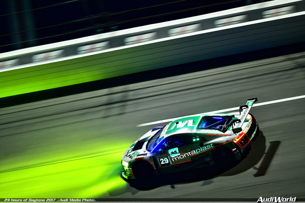 audiworld.com Audi R8 LMS Montaplast By Land Motorsport 24 Hours Daytona GTD Class Podium Finish