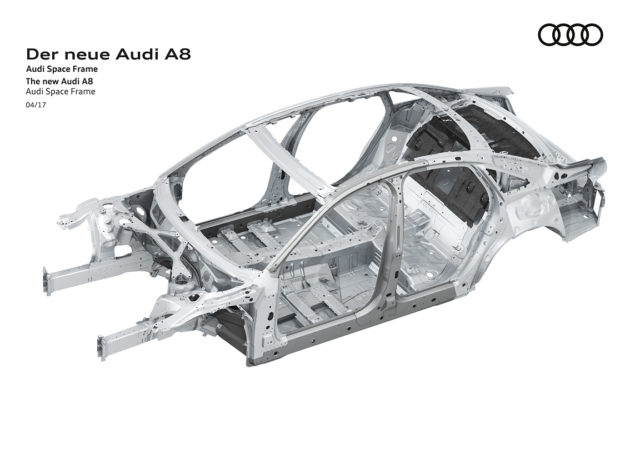 Looking ahead to the new Audi A8: Space Frame with a unique mix of materials