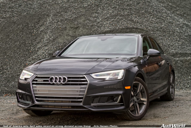 Audi of America sets April sales record on strong demand across lineup