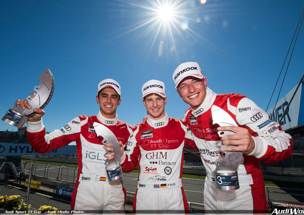 Third victory for Philip Ellis in the Audi Sport TT Cup