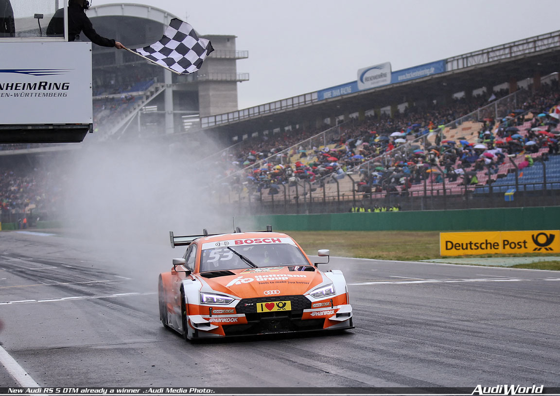 New Audi RS 5 DTM already a winner – With Quotes from Audi after the race