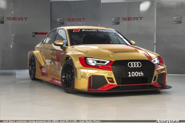Audi Sport customer racing presents the 100th Audi RS 3 LMS