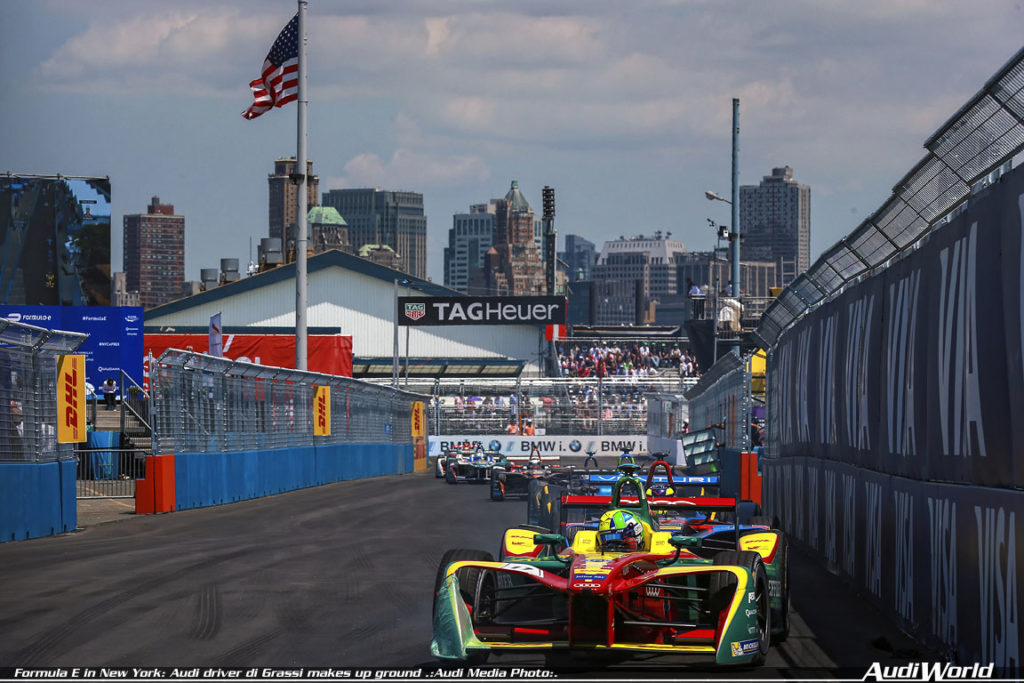 Formula E in New York: Audi driver di Grassi makes up ground