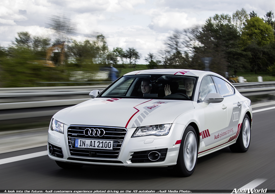 A look into the future: Audi customers experience  piloted driving on the A9 autobahn