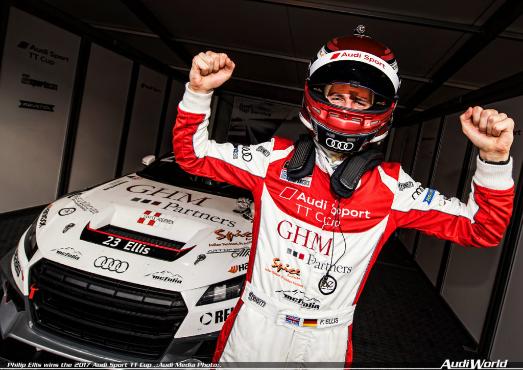 Philip Ellis wins the 2017 Audi Sport TT Cup