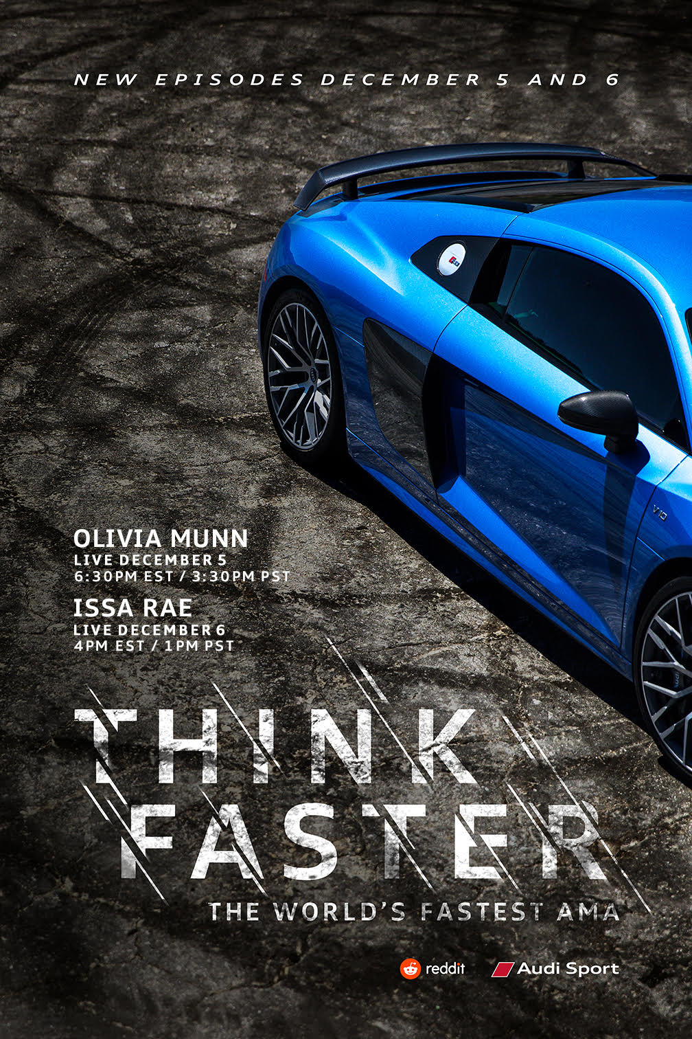 Audi teams up with Reddit for the second installment of the world’s fastest livestream AMA series, “Think Faster”