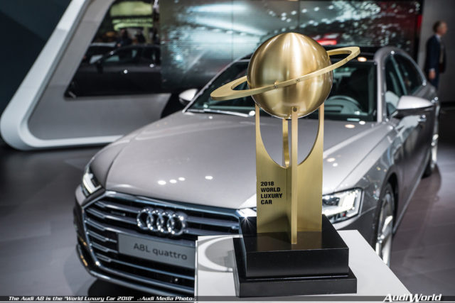 The Audi A8 is the “World Luxury Car 2018”