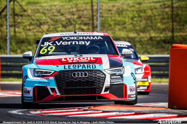 Disappointment for Audi in WTCR – FIA World Touring Car Cup in Hungary