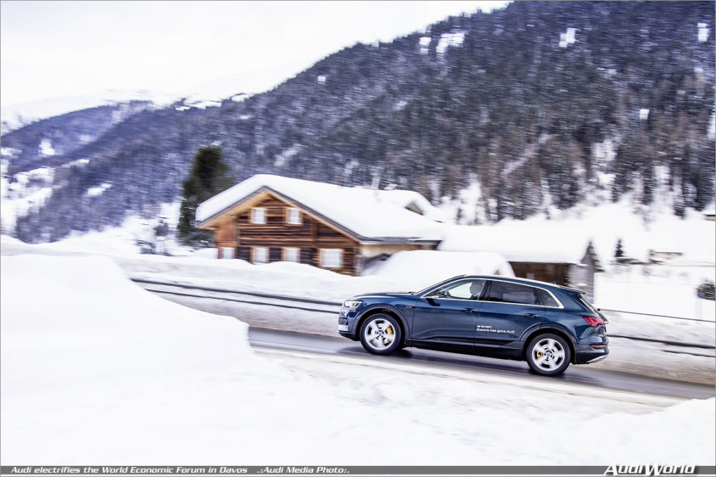 Audi electrifies the World Economic Forum in Davos