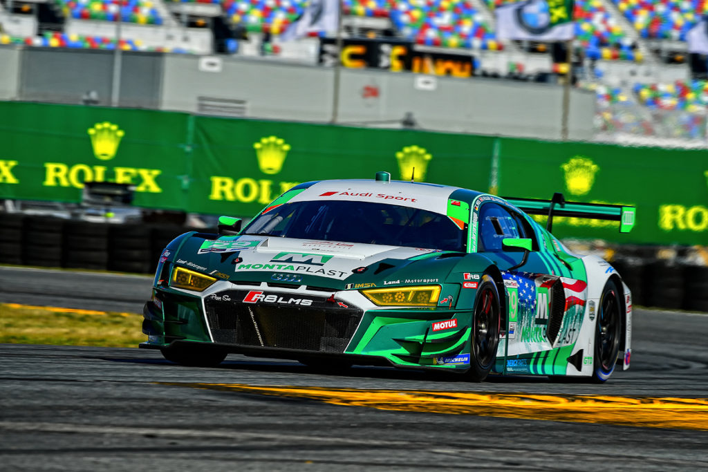 Audi finishes Second at Daytona - almost. Then finishes third with a different car.