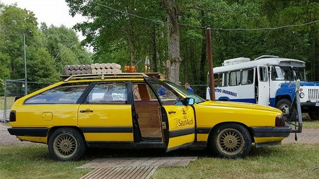Audi Wagon is Turned into a Sauna on Wheels