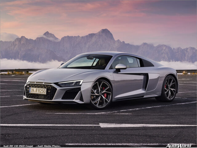 Even sharper and more striking: The Audi R8 V10 RWD and the Audi R8 LMS GT4