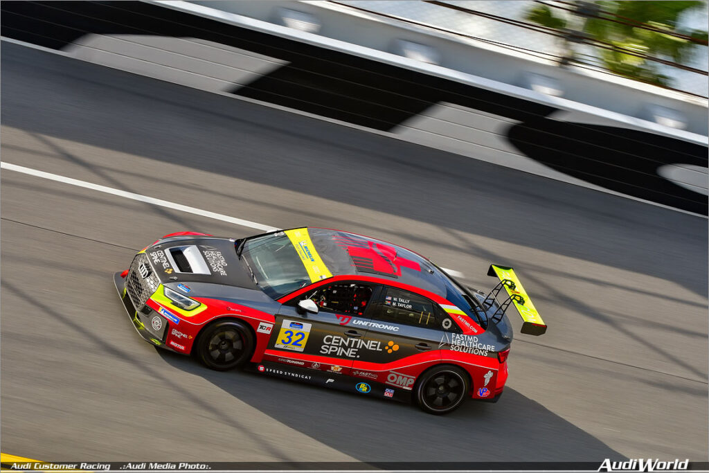 Strong weekend for Audi Sport at Daytona: the Audi R8 LMS scores third place at the 24 hours of Daytona