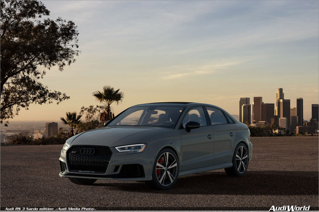 Audi RS 3 Nardo edition: turning grey skies blue