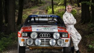 Audi Rallyequattro A2 mit Harald Demuth am Steuer