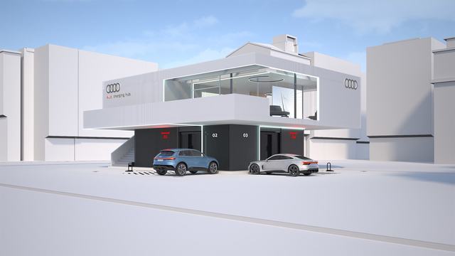 Audi Has Some Rad Ideas for an EV Charging Lounge