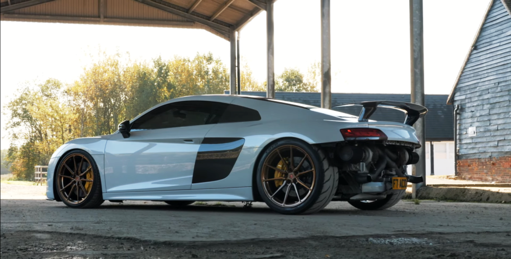 Audi R8 With Twin-Turbocharger Kit Produces 1276 HP