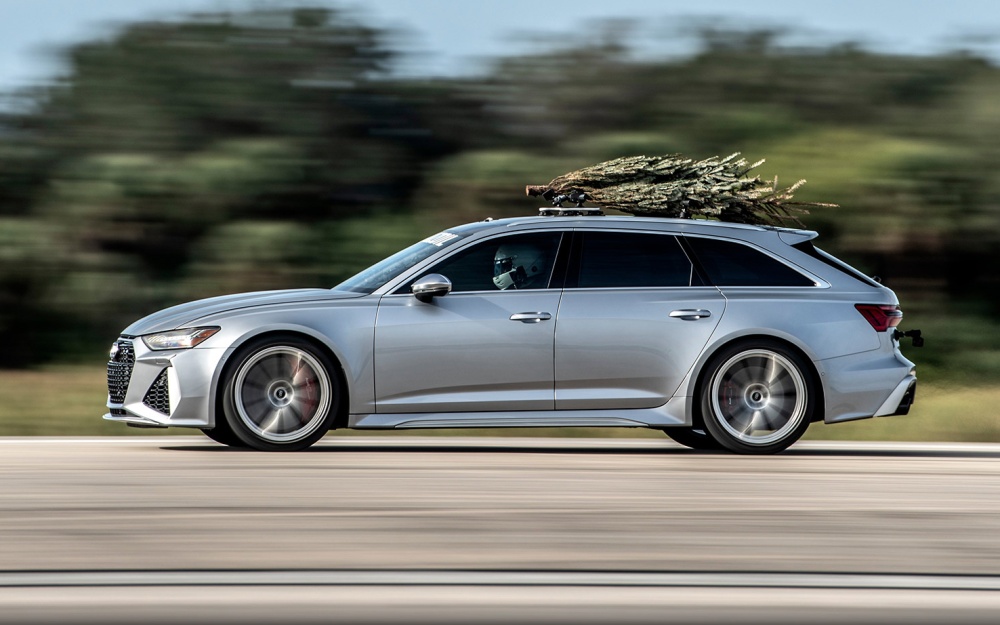 Hennessy-Tuned Audi RS6 Avant Hits 183 MPH While Hauling a Christmas Tree