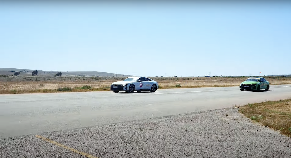 Audi e-tron GT Quattro and RS 3 Drag Race